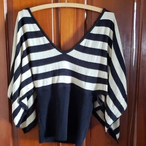 Vintage Us Three Striped Scoop Sweater